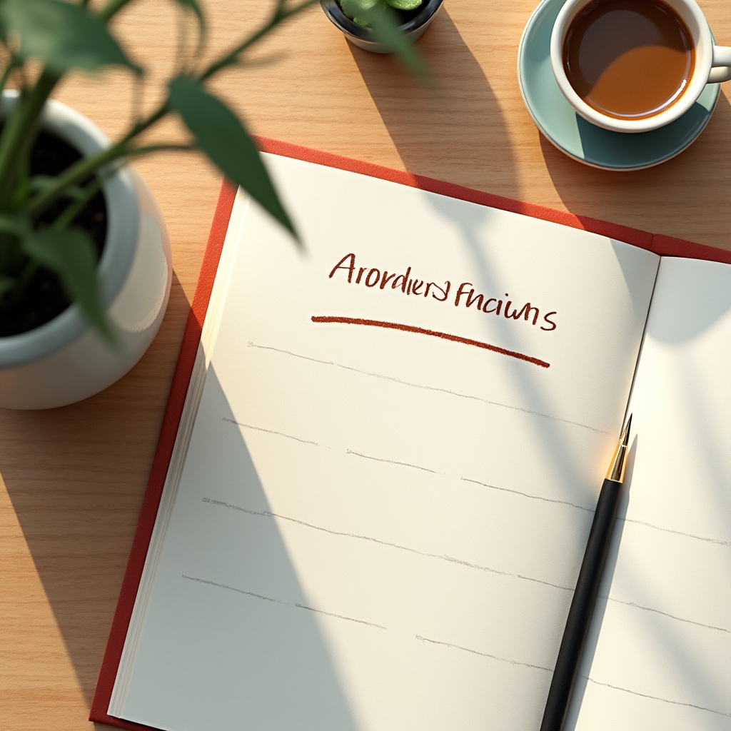 Calendario con una anotación de recordatorio trimestral